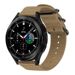 Correia de Relógio em Nylon de Tela com Fivela de Anel xDfind, Para Samsung Galaxy Watch Ultra / Ultra 2025, Para Samsung Galaxy Watch8 / 8 Classic, Para Samsung Galaxy Watch 7 / 6 / 5 / FE, Para Samsung Galaxy Fit3 SM-R390