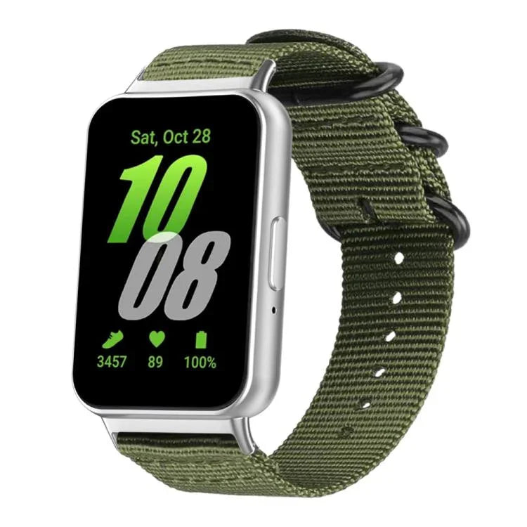 Correia de Relógio em Nylon de Tela com Fivela de Anel xDfind, Para Samsung Galaxy Watch Ultra / Ultra 2025, Para Samsung Galaxy Watch8 / 8 Classic, Para Samsung Galaxy Watch 7 / 6 / 5 / FE, Para Samsung Galaxy Fit3 SM-R390