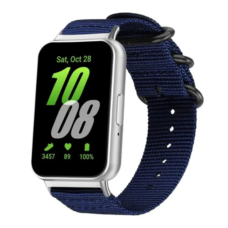 Correia de Relógio em Nylon de Tela com Fivela de Anel xDfind, Para Samsung Galaxy Watch Ultra / Ultra 2025, Para Samsung Galaxy Watch8 / 8 Classic, Para Samsung Galaxy Watch 7 / 6 / 5 / FE, Para Samsung Galaxy Fit3 SM-R390