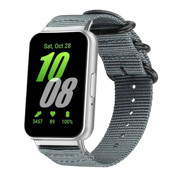 Correia de Relógio em Nylon de Tela com Fivela de Anel xDfind, Para Samsung Galaxy Watch Ultra / Ultra 2025, Para Samsung Galaxy Watch8 / 8 Classic, Para Samsung Galaxy Watch 7 / 6 / 5 / FE, Para Samsung Galaxy Fit3 SM-R390