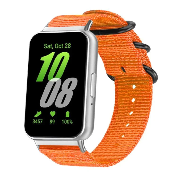 Correia de Relógio em Nylon de Tela com Fivela de Anel xDfind, Para Samsung Galaxy Watch Ultra / Ultra 2025, Para Samsung Galaxy Watch8 / 8 Classic, Para Samsung Galaxy Watch 7 / 6 / 5 / FE, Para Samsung Galaxy Fit3 SM-R390