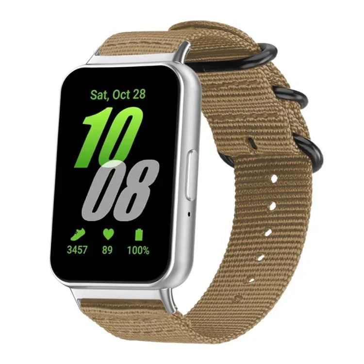 Correia de Relógio em Nylon de Tela com Fivela de Anel xDfind, Para Samsung Galaxy Watch Ultra / Ultra 2025, Para Samsung Galaxy Watch8 / 8 Classic, Para Samsung Galaxy Watch 7 / 6 / 5 / FE, Para Samsung Galaxy Fit3 SM-R390