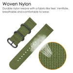 Correia de Relógio em Nylon de Tela com Fivela de Anel xDfind, Para Samsung Galaxy Watch Ultra / Ultra 2025, Para Samsung Galaxy Watch8 / 8 Classic, Para Samsung Galaxy Watch 7 / 6 / 5 / FE, Para Samsung Galaxy Fit3 SM-R390