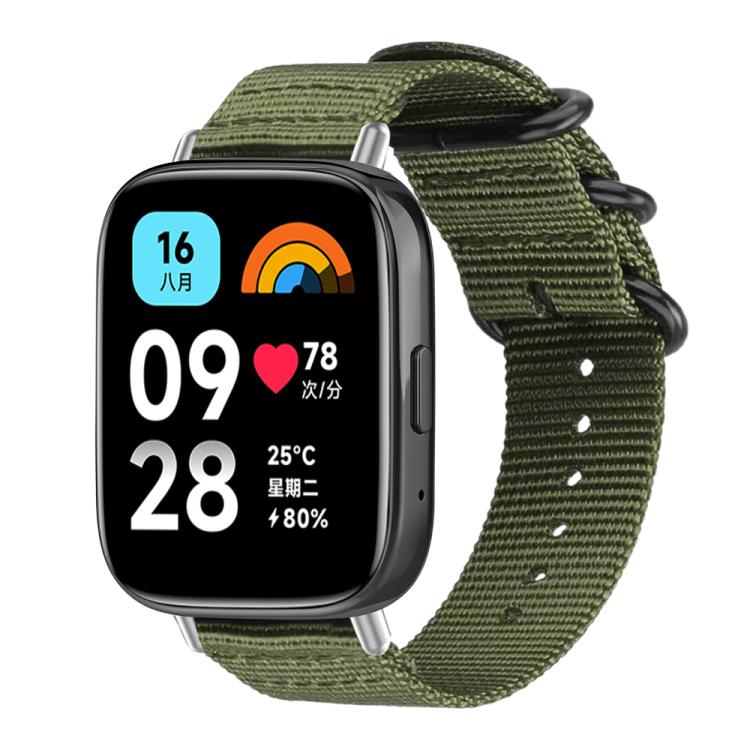 xDfind Ring Buckle Nylon Canvas Watch Band, For Xiaomi Band 10 Pro/9 Pro/Redmi Watch 6/5/4, For Redmi Watch 3 Active / Watch 3 Lite, For Redmi Watch 3