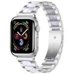 Pulseira de Relógio em Metal e Resina com Três Contas xDfind, Para Apple Watch 42 / 44 / 45 / 46 / 49mm, Para Apple Watch 38 / 40 / 41 / S10 42mm