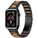 Pulseira de Relógio em Metal e Resina com Três Contas xDfind, Para Apple Watch 42 / 44 / 45 / 46 / 49mm, Para Apple Watch 38 / 40 / 41 / S10 42mm