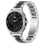 Correia de Relógio de Metal com Resina de Três Contas xDfind, Para Samsung Galaxy Watch Ultra/Ultra 2025, Para Samsung Galaxy Watch8 / 8 Classic, Para Samsung Galaxy Watch 7 / 6 / 5 / FE