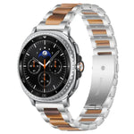 Correia de Relógio de Metal com Resina de Três Contas xDfind, Para Samsung Galaxy Watch Ultra/Ultra 2025, Para Samsung Galaxy Watch8 / 8 Classic, Para Samsung Galaxy Watch 7 / 6 / 5 / FE