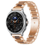 Correia de Relógio de Metal com Resina de Três Contas xDfind, Para Samsung Galaxy Watch Ultra/Ultra 2025, Para Samsung Galaxy Watch8 / 8 Classic, Para Samsung Galaxy Watch 7 / 6 / 5 / FE