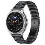 Correia de Relógio de Metal com Resina de Três Contas xDfind, Para Samsung Galaxy Watch Ultra/Ultra 2025, Para Samsung Galaxy Watch8 / 8 Classic, Para Samsung Galaxy Watch 7 / 6 / 5 / FE