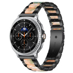 Correia de Relógio de Metal com Resina de Três Contas xDfind, Para Samsung Galaxy Watch Ultra/Ultra 2025, Para Samsung Galaxy Watch8 / 8 Classic, Para Samsung Galaxy Watch 7 / 6 / 5 / FE