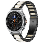 Correia de Relógio de Metal com Resina de Três Contas xDfind, Para Samsung Galaxy Watch Ultra/Ultra 2025, Para Samsung Galaxy Watch8 / 8 Classic, Para Samsung Galaxy Watch 7 / 6 / 5 / FE