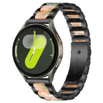 Correia de Relógio de Metal com Resina de Três Contas xDfind, Para Samsung Galaxy Watch Ultra/Ultra 2025, Para Samsung Galaxy Watch8 / 8 Classic, Para Samsung Galaxy Watch 7 / 6 / 5 / FE