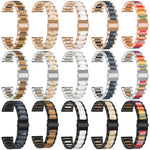 Correia de Relógio de Metal com Resina de Três Contas xDfind, Para Samsung Galaxy Watch Ultra/Ultra 2025, Para Samsung Galaxy Watch8 / 8 Classic, Para Samsung Galaxy Watch 7 / 6 / 5 / FE