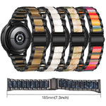 Correia de Relógio de Metal com Resina de Três Contas xDfind, Para Samsung Galaxy Watch Ultra/Ultra 2025, Para Samsung Galaxy Watch8 / 8 Classic, Para Samsung Galaxy Watch 7 / 6 / 5 / FE