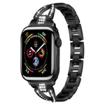 Pulseira de Relógio em Metal com Diamantes em Forma de X de Uma Só Fila xDfind, Para Apple Watch 42 / 44 / 45 / 46 / 49mm, Para Apple Watch 38 / 40 / 41 / S10 42mm