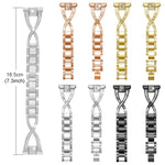 Pulseira de Relógio Metálica com Diamantes em Forma de X xDfind, para Google Pixel Watch 4 / 3 / 2 / 1 41mm
