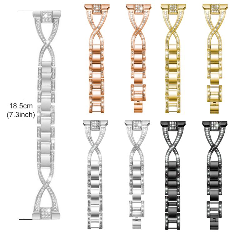 Pulseira de Relógio Metálica com Diamantes em Forma de X xDfind, para Google Pixel Watch 4 / 3 / 2 / 1 41mm