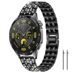 xDfind Five Beads Full Diamond Metal Watch Band, 20mm, 22mm, 18mm