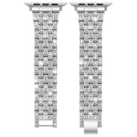 Pulseira de Relógio em Metal com Cinco Contas e Diamantes Completos xDfind, Para Apple Watch 42 / 44 / 45 / 46 / 49mm, Para Apple Watch 38 / 40 / 41 / S10 42mm
