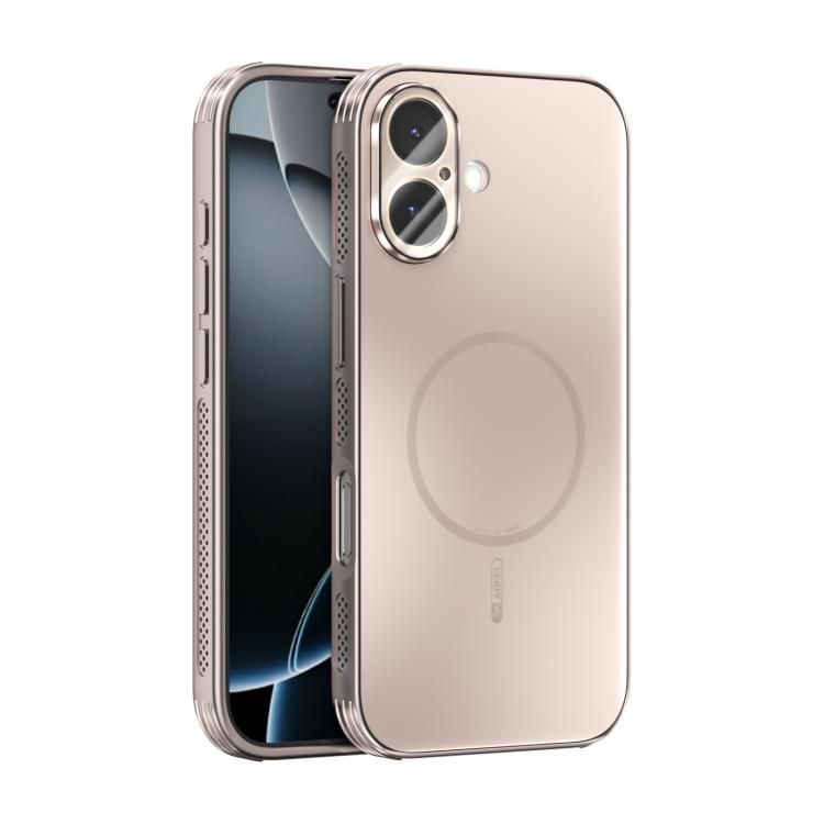 Capa para telemóvel ABEEL MagSafe fosca com dissipação de calor e película para lente, para iPhone 17e / 16e, para iPhone 17 Pro Max, para iPhone 17 Pro, para iPhone 17, para iPhone Air, para iPhone 16 Pro Max, para iPhone 16 Pro, para iPhone 16 Plus