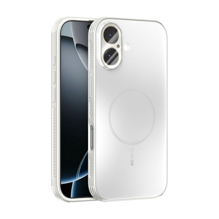 Capa para telemóvel ABEEL MagSafe fosca com dissipação de calor e película para lente, para iPhone 17e / 16e, para iPhone 17 Pro Max, para iPhone 17 Pro, para iPhone 17, para iPhone Air, para iPhone 16 Pro Max, para iPhone 16 Pro, para iPhone 16 Plus