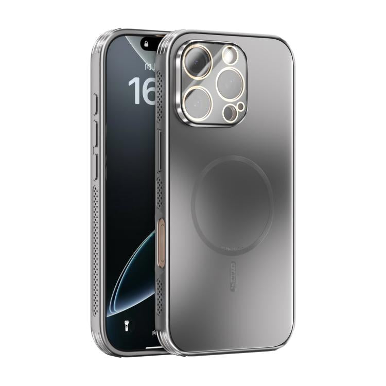 Capa para telemóvel ABEEL MagSafe fosca com dissipação de calor e película para lente, para iPhone 17e / 16e, para iPhone 17 Pro Max, para iPhone 17 Pro, para iPhone 17, para iPhone Air, para iPhone 16 Pro Max, para iPhone 16 Pro, para iPhone 16 Plus