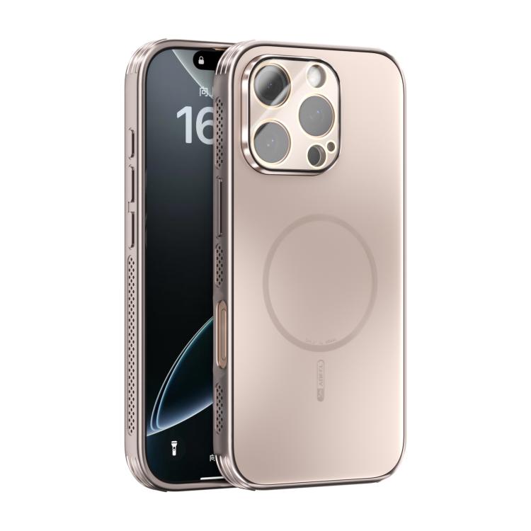 Capa para telemóvel ABEEL MagSafe fosca com dissipação de calor e película para lente, para iPhone 17e / 16e, para iPhone 17 Pro Max, para iPhone 17 Pro, para iPhone 17, para iPhone Air, para iPhone 16 Pro Max, para iPhone 16 Pro, para iPhone 16 Plus