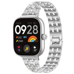 xDfind Five Beads Full Diamond Metal Watch Band, For Xiaomi Band 9 Pro/8 Pro/Redmi Watch6/5/4