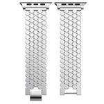 Pulseira de Relógio em Metal com Textura de Escama de Peixe xDfind, Para Apple Watch 42 / 44 / 45 / 46 / 49mm, Para Apple Watch 38 / 40 / 41 / S11 42mm