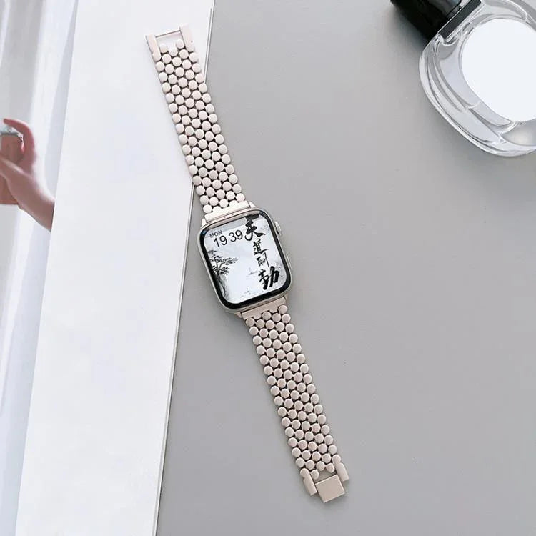Pulseira de Relógio em Metal com Textura de Escama de Peixe xDfind, Para Apple Watch 42 / 44 / 45 / 46 / 49mm, Para Apple Watch 38 / 40 / 41 / S11 42mm