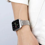 Pulseira de Relógio em Metal com Textura de Escama de Peixe xDfind, Para Apple Watch 42 / 44 / 45 / 46 / 49mm, Para Apple Watch 38 / 40 / 41 / S11 42mm