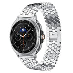 Correia de Relógio Metálica com Textura de Escama de Peixe xDfind, Para Samsung Galaxy Watch Ultra/Ultra 2025, Para Samsung Galaxy Watch8 / 8 Classic, Para Samsung Galaxy Watch7 / FE / 6 / 5 / 4, Para Samsung Galaxy Fit3