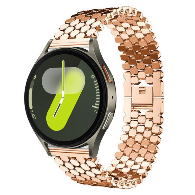 Correia de Relógio Metálica com Textura de Escama de Peixe xDfind, Para Samsung Galaxy Watch Ultra/Ultra 2025, Para Samsung Galaxy Watch8 / 8 Classic, Para Samsung Galaxy Watch7 / FE / 6 / 5 / 4, Para Samsung Galaxy Fit3