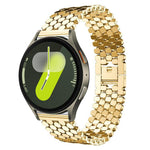 Correia de Relógio Metálica com Textura de Escama de Peixe xDfind, Para Samsung Galaxy Watch Ultra/Ultra 2025, Para Samsung Galaxy Watch8 / 8 Classic, Para Samsung Galaxy Watch7 / FE / 6 / 5 / 4, Para Samsung Galaxy Fit3