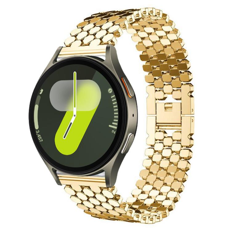 Correia de Relógio Metálica com Textura de Escama de Peixe xDfind, Para Samsung Galaxy Watch Ultra/Ultra 2025, Para Samsung Galaxy Watch8 / 8 Classic, Para Samsung Galaxy Watch7 / FE / 6 / 5 / 4, Para Samsung Galaxy Fit3
