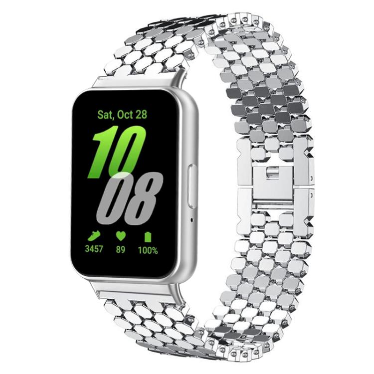 Correia de Relógio Metálica com Textura de Escama de Peixe xDfind, Para Samsung Galaxy Watch Ultra/Ultra 2025, Para Samsung Galaxy Watch8 / 8 Classic, Para Samsung Galaxy Watch7 / FE / 6 / 5 / 4, Para Samsung Galaxy Fit3