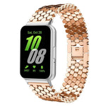 Correia de Relógio Metálica com Textura de Escama de Peixe xDfind, Para Samsung Galaxy Watch Ultra/Ultra 2025, Para Samsung Galaxy Watch8 / 8 Classic, Para Samsung Galaxy Watch7 / FE / 6 / 5 / 4, Para Samsung Galaxy Fit3