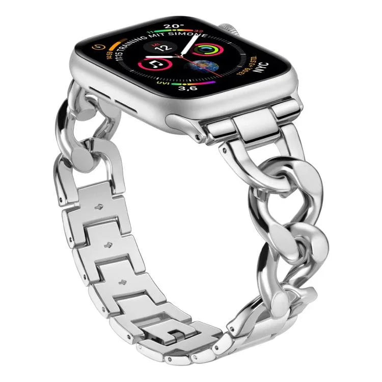 Pulseira de Relógio em Metal com Corrente de Ganga xDfind, Para Apple Watch 42 / 44 / 45 / 46 / 49mm
