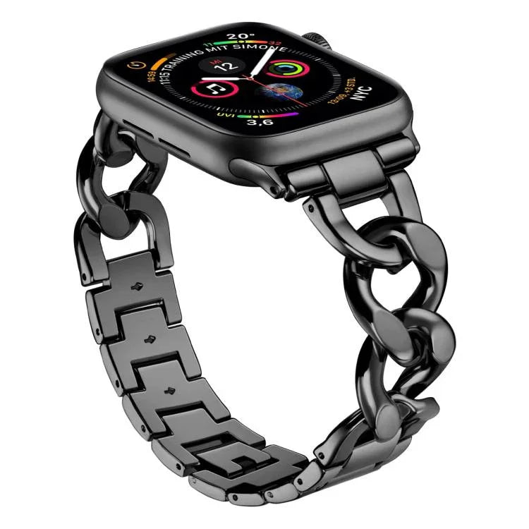 Pulseira de Relógio em Metal com Corrente de Ganga xDfind, Para Apple Watch 42 / 44 / 45 / 46 / 49mm