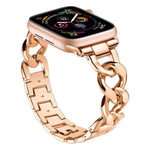 Pulseira de Relógio em Metal com Corrente de Ganga xDfind, Para Apple Watch 42 / 44 / 45 / 46 / 49mm