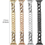 Pulseira de Relógio em Metal com Corrente de Ganga xDfind, Para Apple Watch 42 / 44 / 45 / 46 / 49mm