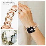 Pulseira de Relógio em Metal com Corrente de Ganga xDfind, Para Apple Watch 42 / 44 / 45 / 46 / 49mm