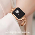 Pulseira de Relógio em Metal com Corrente de Ganga xDfind, Para Apple Watch 42 / 44 / 45 / 46 / 49mm