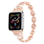 Pulseira de Relógio em Aço Inoxidável com Diamantes xDfind, Para Apple Watch 42 / 44 / 45 / 46 / 49mm, Para Apple Watch 38 / 40 / 41 / S10 42mm