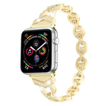 Pulseira de Relógio em Aço Inoxidável com Diamantes xDfind, Para Apple Watch 42 / 44 / 45 / 46 / 49mm, Para Apple Watch 38 / 40 / 41 / S10 42mm