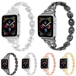Pulseira de Relógio em Aço Inoxidável com Diamantes xDfind, Para Apple Watch 42 / 44 / 45 / 46 / 49mm, Para Apple Watch 38 / 40 / 41 / S10 42mm