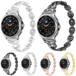 Correia de Relógio em Aço Inoxidável com Diamantes xDfind, Para Samsung Galaxy Watch Ultra/Ultra 2025, Para Samsung Galaxy Watch8 / 8 Classic