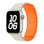 Pulseira de Relógio em Silicone Magnético em Forma de I xDfind, Para Apple Watch 42 / 44 / 45 / 46 / 49mm, Para Apple Watch 38 / 40 / 41 / S10 42mm