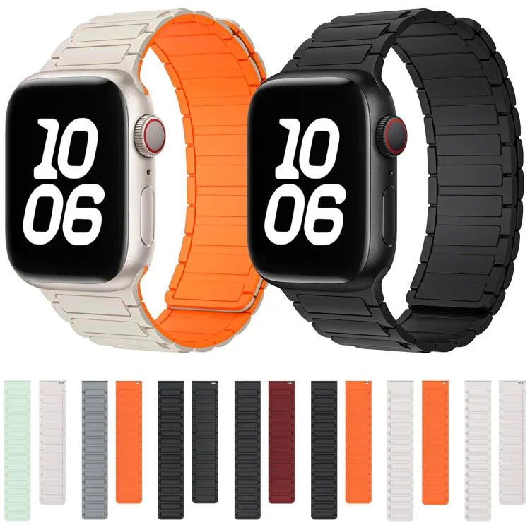 Pulseira de Relógio em Silicone Magnético em Forma de I xDfind, Para Apple Watch 42 / 44 / 45 / 46 / 49mm, Para Apple Watch 38 / 40 / 41 / S10 42mm